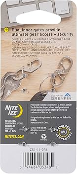 Amazon.com: Nite Ize Z-Series Dual Carabiner, Double Gated